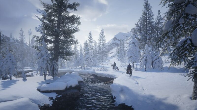 red dead redemption 2 scene neige