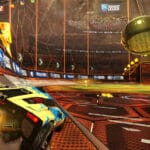 capture écran d'une partie de rocket league