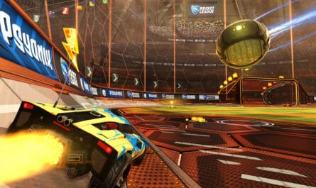 capture écran d'une partie de rocket league