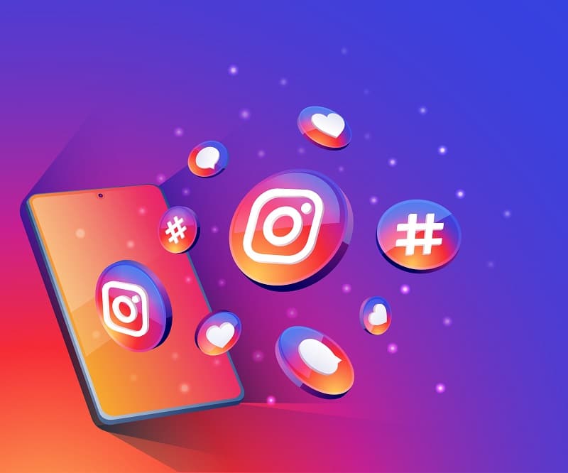 Représentation des fonctionnalités d'Instagram