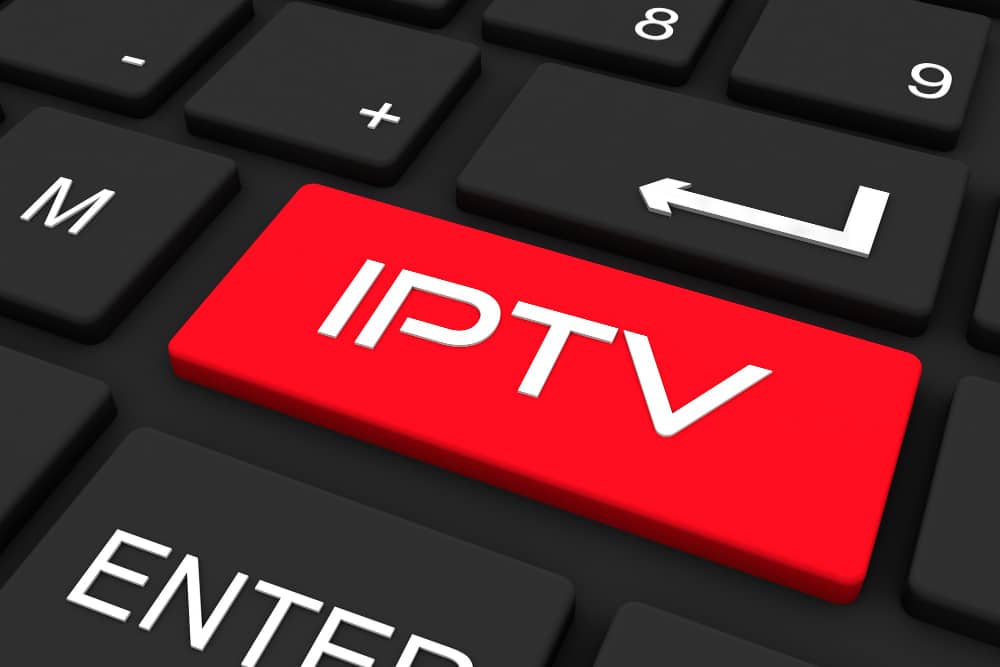 Touche de clavier d'ordinateur avec inscription "IPTV"