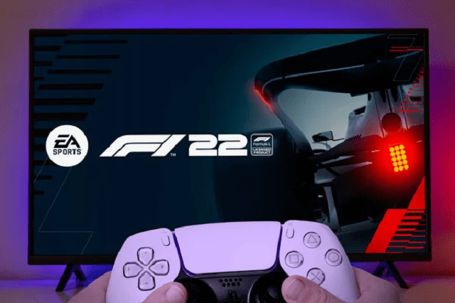 écran PS5 avec manette