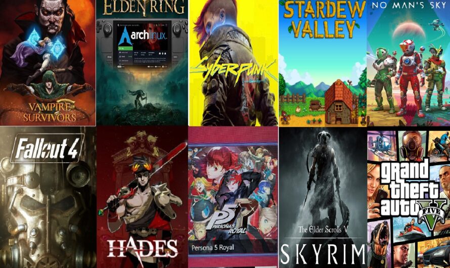 Top 10 des jeux Steam Deck les plus joués en 2022