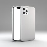 Iphone blanc avec une coque blanche