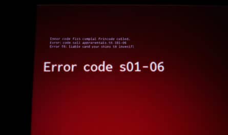 Code erreur s01-06