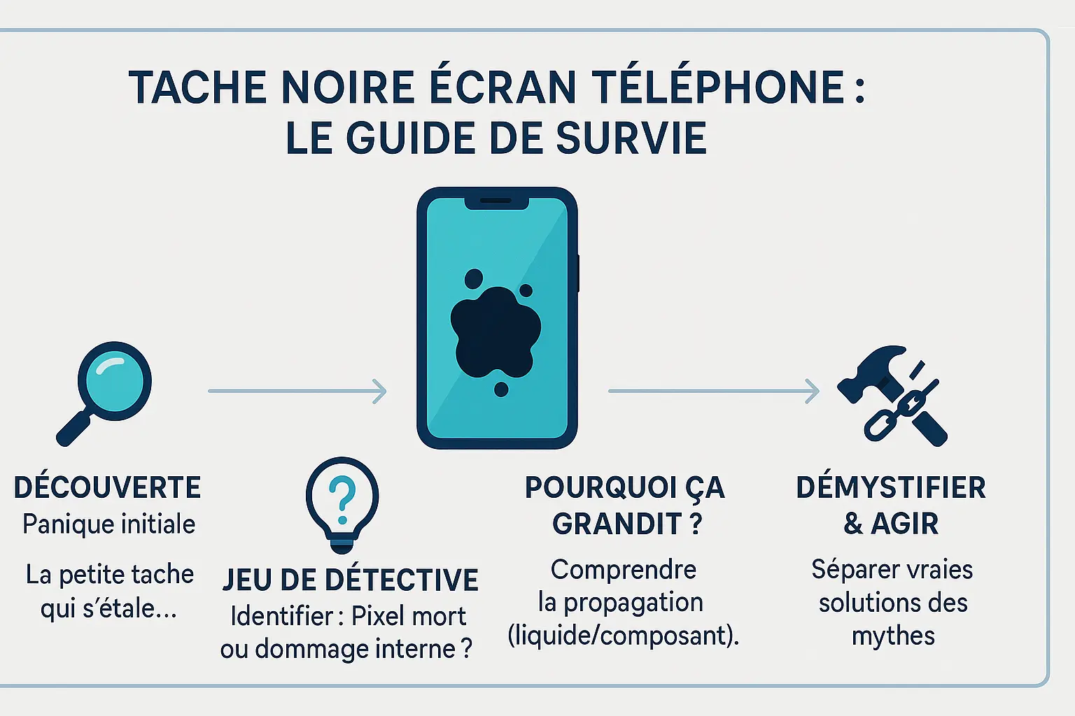 <strong>tache noire écran téléphone</strong>