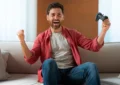 homme jeu vidéo