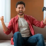 homme jeu vidéo
