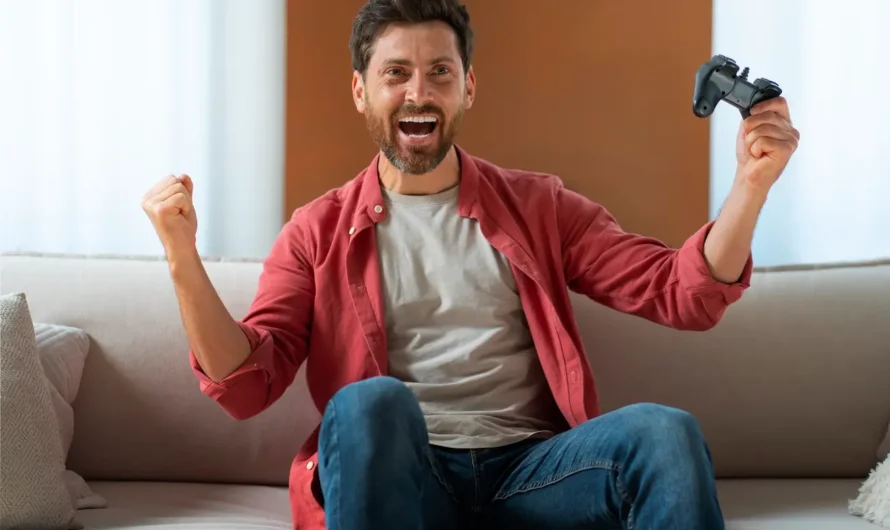 homme jeu vidéo