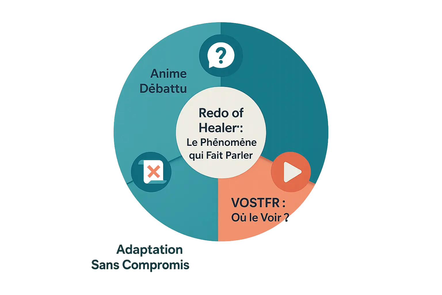 Infographie détaillant l'histoire et les controverses de Redo of Healer