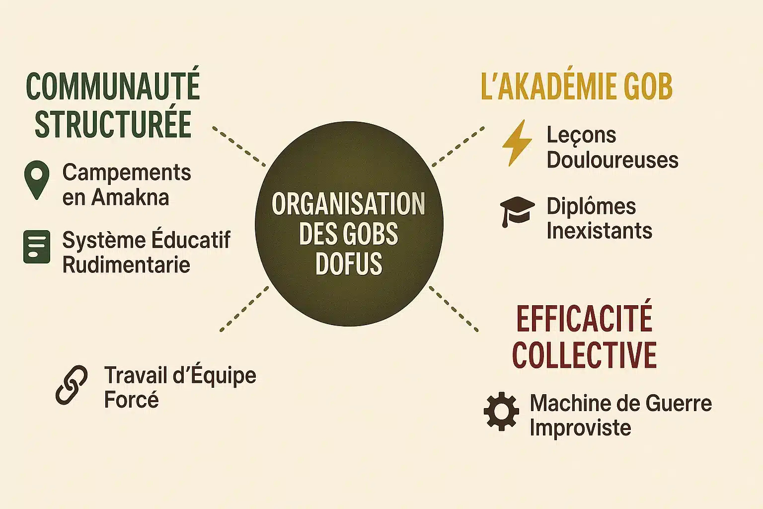 Organisation des Gobs dans Dofus - L'Akademie Gob