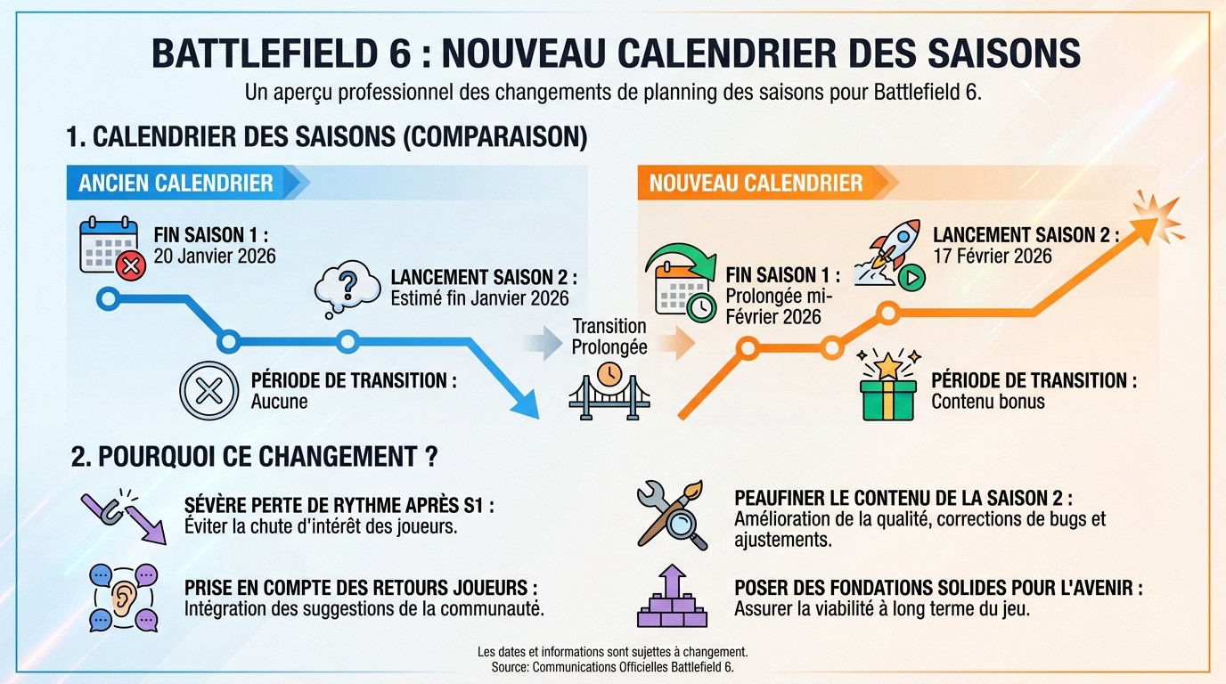 Aperçu du nouveau calendrier saisonnier de Battlefield 6 avec un soldat équipé