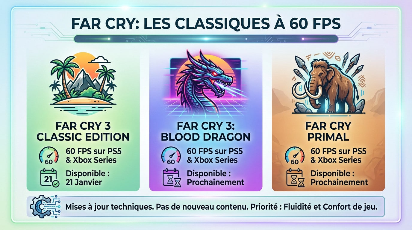 Mise à jour 60 FPS pour Far Cry 3 Classic Edition sur PS5 et Xbox Series