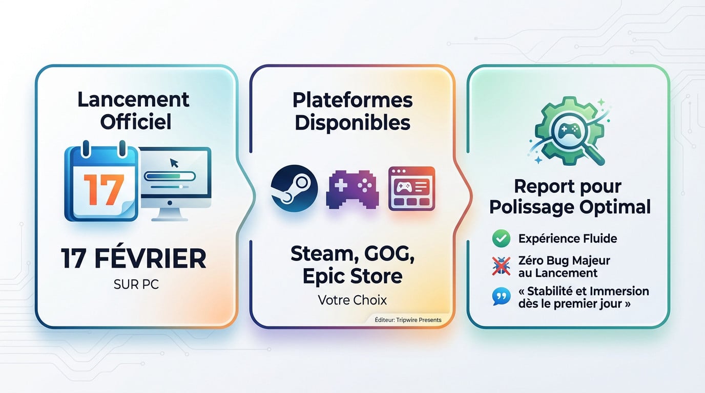 Infographie présentant les plateformes de sortie et les objectifs de qualité pour le jeu Norse Oath of Blood