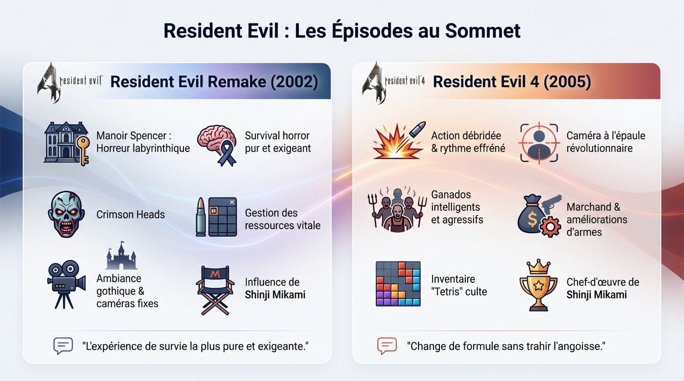 Illustration du classement des meilleurs jeux Resident Evil