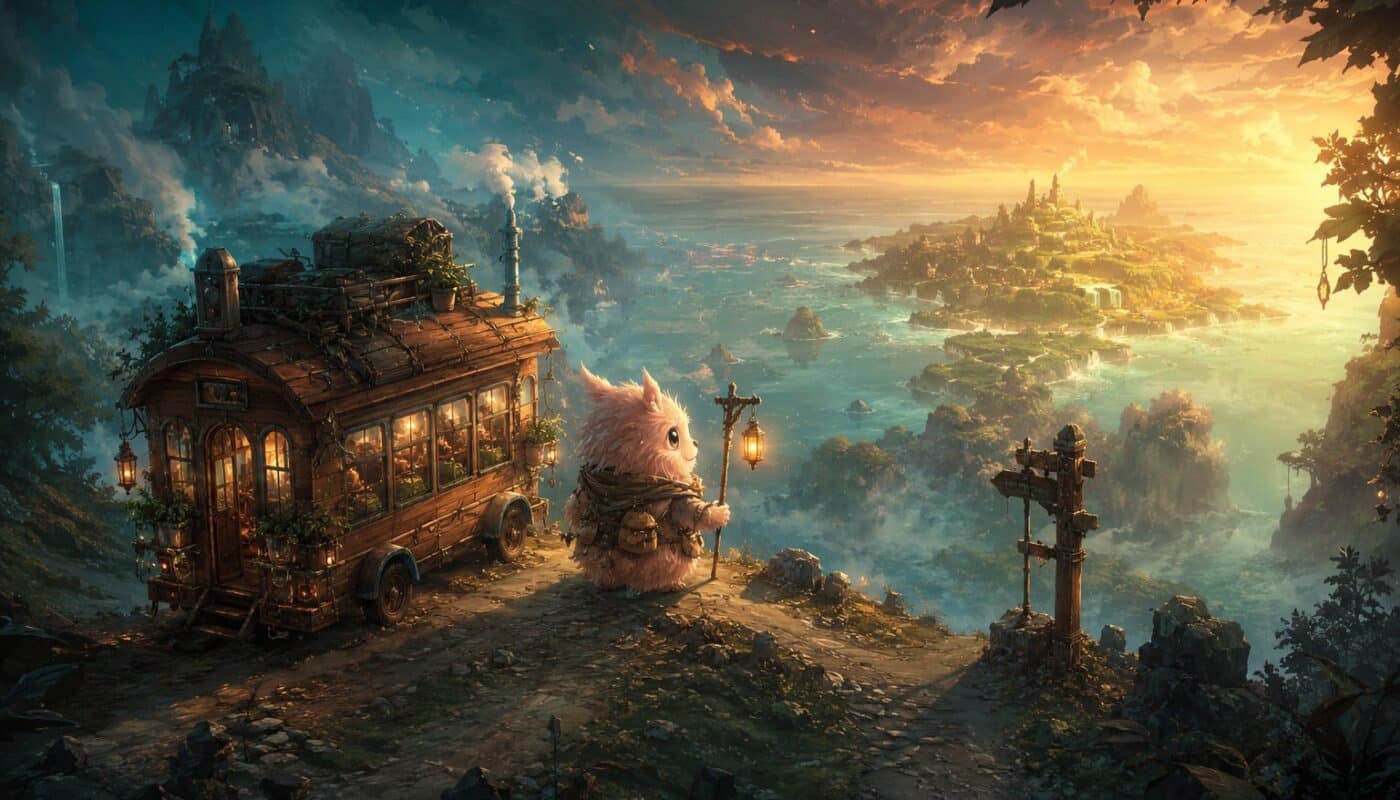 Agathe Mainate, la pioute rose gardienne du Muldobus vers Nimotopia dans Dofus