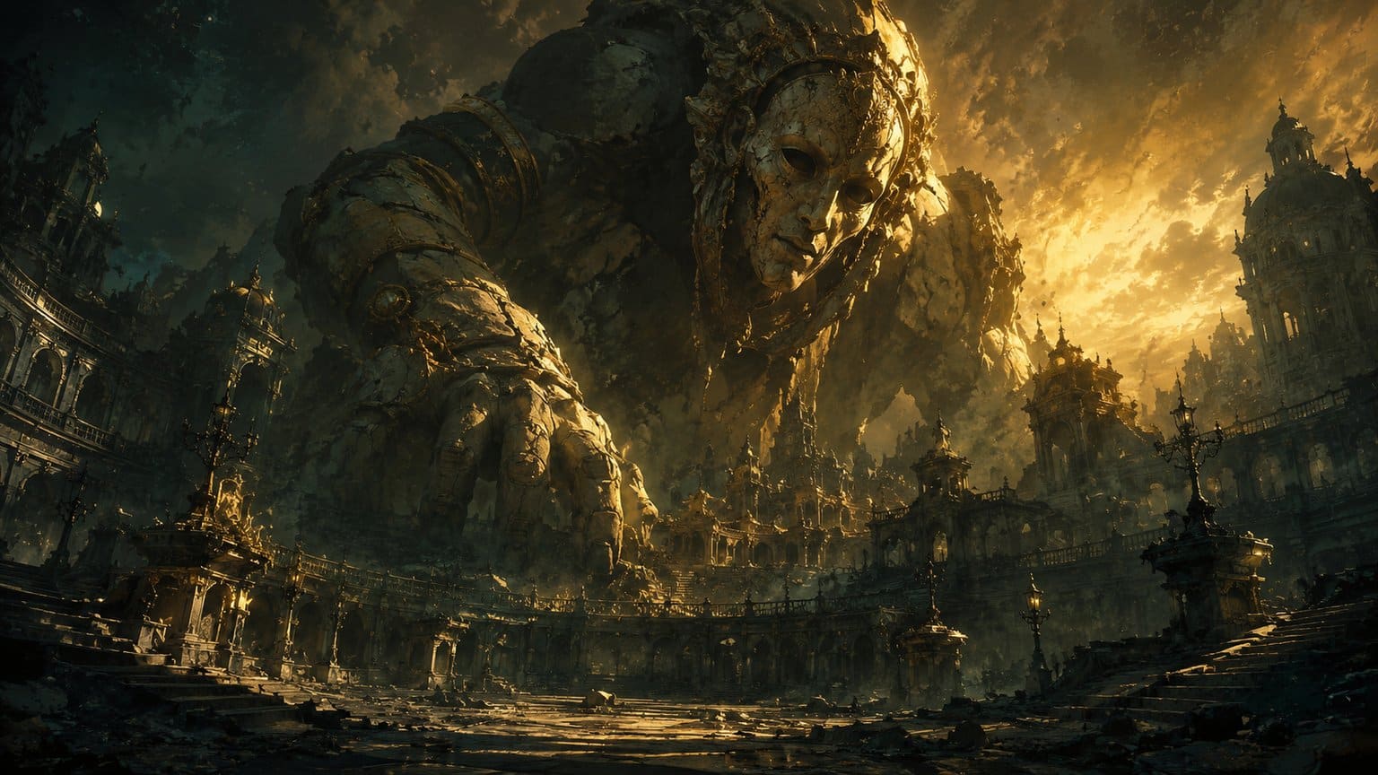 Boss colossal masque dans Clair Obscur Expedition 33