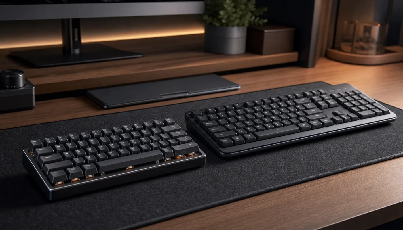 Clavier mécanique et membrane pour gaming et bureautique