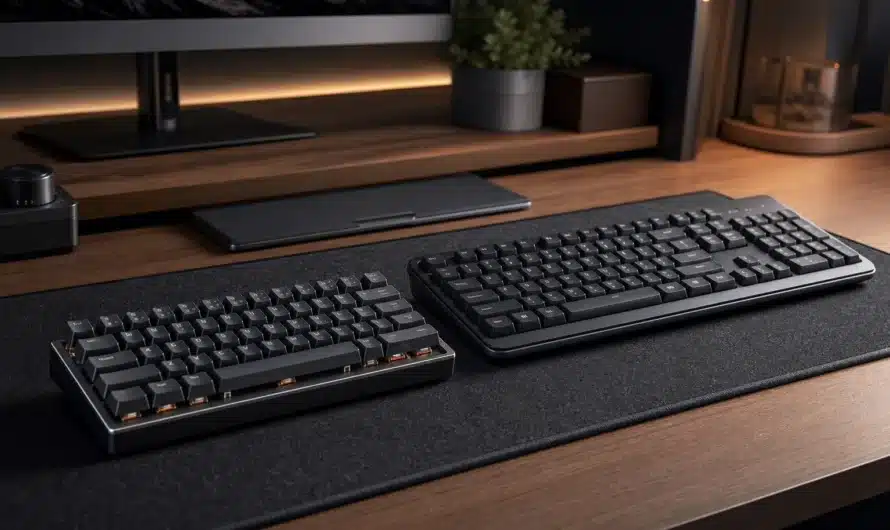 Clavier mécanique et membrane pour gaming et bureautique