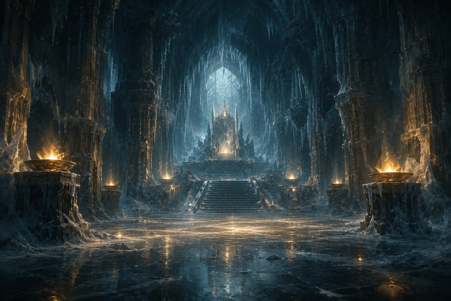 Salle du trône gelée du Comte Harebourg dans Dofus