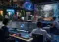 Développeurs créant un jeu vidéo avec intelligence artificielle