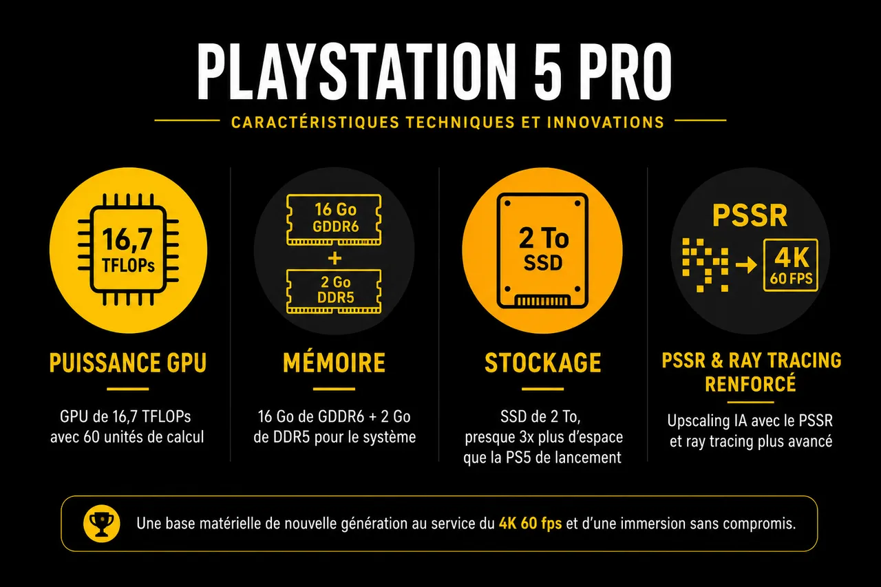 PS5 Pro : faut-il craquer pour la console de Sony en 2026 ? , Caractéristiques techniques et innovations de la Playstation 5 Pro