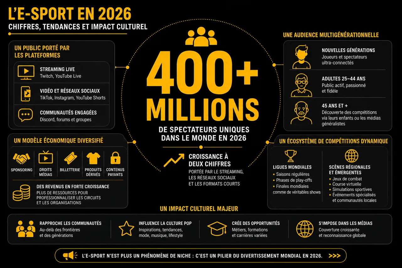 E-sport en 2026: comment les compétitions ont changé la façon de jouer , L’e-sport aujourd’hui: chiffres, tendances et impact culturel
