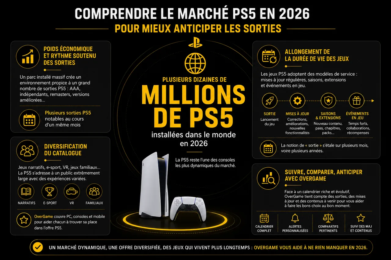 Sorties PS5 en 2026: les jeux à venir à ne surtout pas manquer , Comprendre le marché PS5 en 2026 pour mieux anticiper les sorties