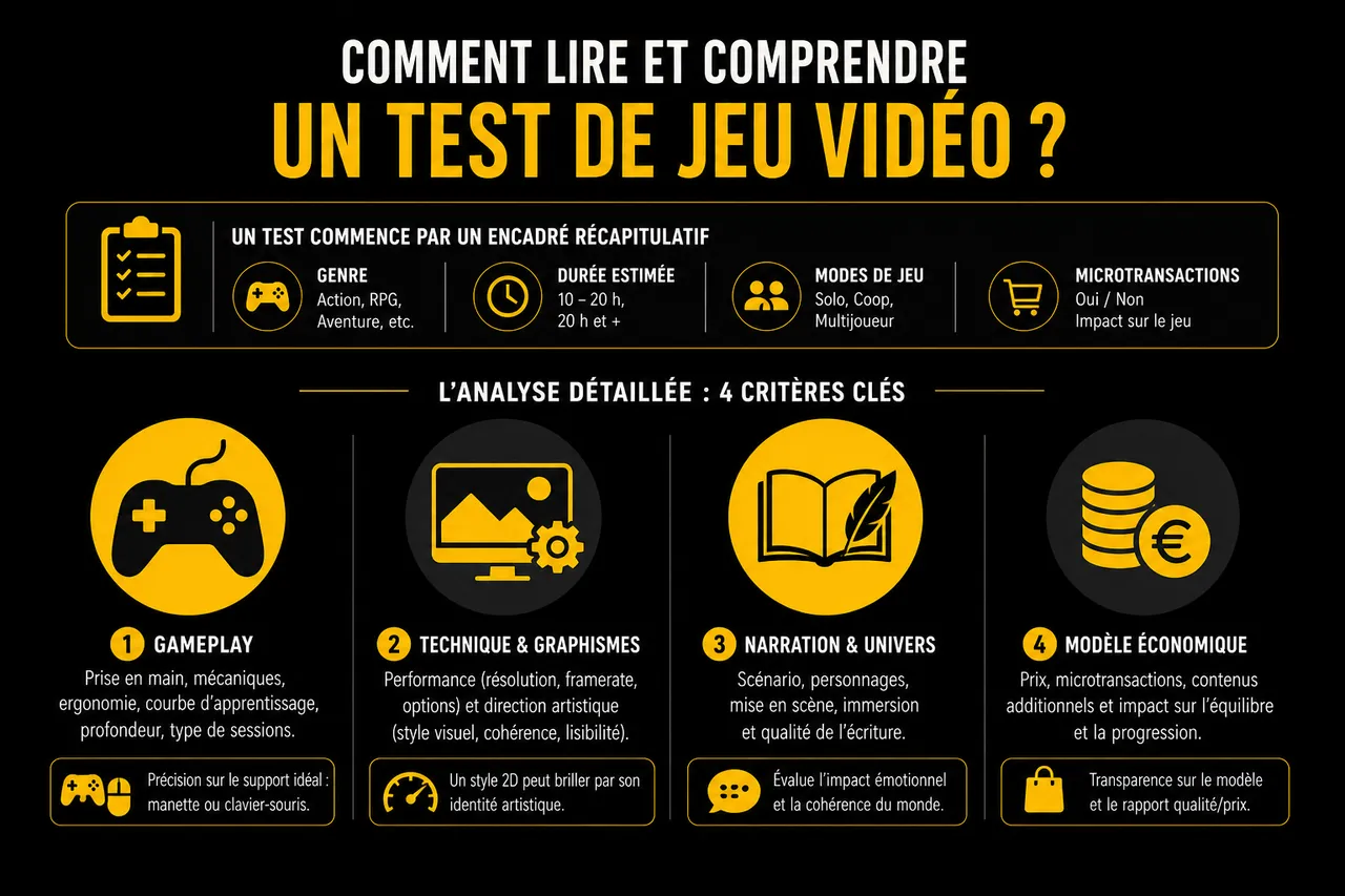 Tests de jeux vidéo et comment lire les critiques (et savoir si un jeu est fait pour vous)? , Comment lire et comprendre un test de jeu vidéo?