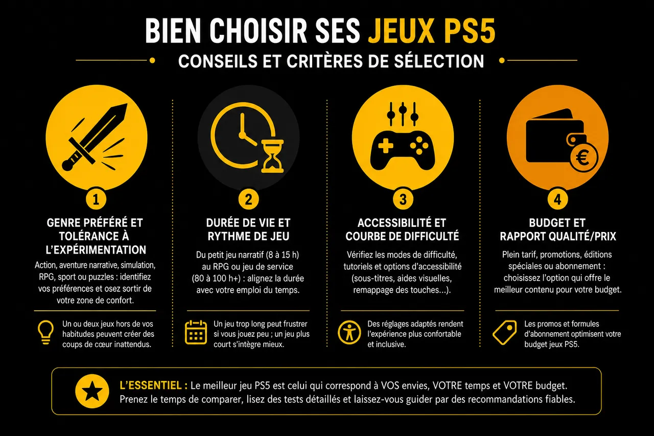 Jeux PS5 incontournables en 2026 avec notre sélection pour tous les profils de joueurs , Bien choisir ses jeux PS5: conseils et critères de sélection