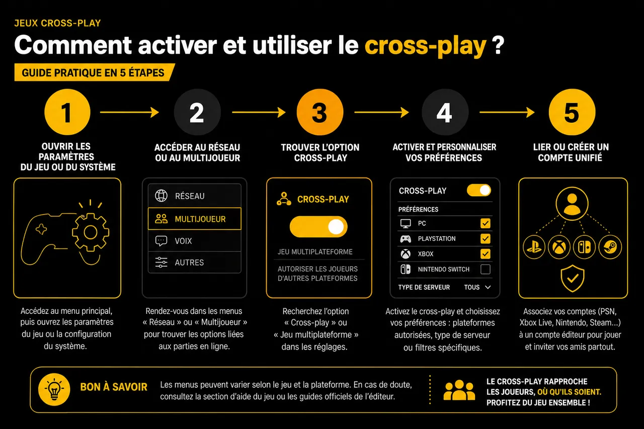 Pourquoi le cross-play change la façon de jouer entre amis? , Comment activer et utiliser le cross-play? (Guide pratique)