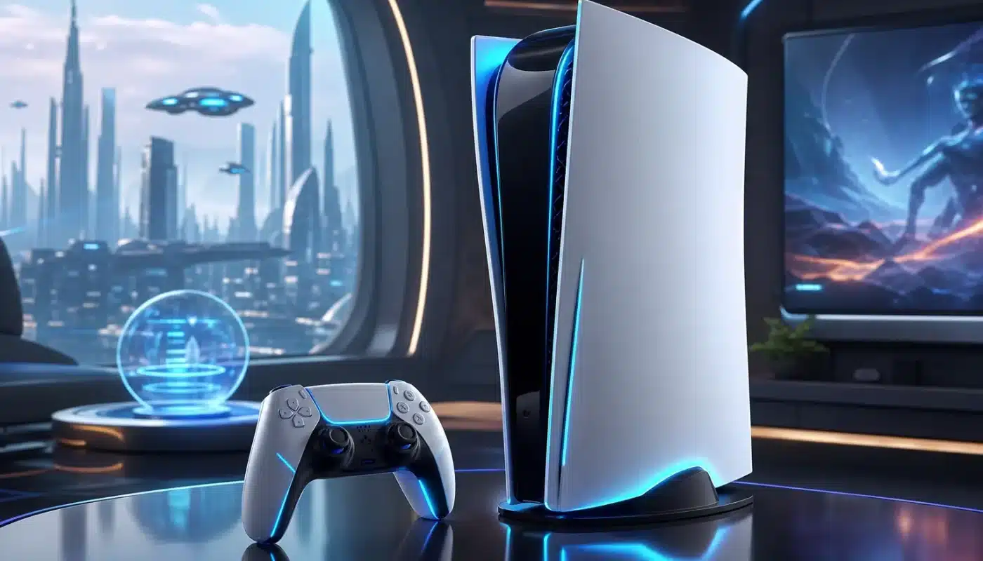 Console Nintendo Switch 2 avec design futuriste en 2026