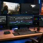 Montage de créateur de contenu gaming utilisant DaVinci Resolve
