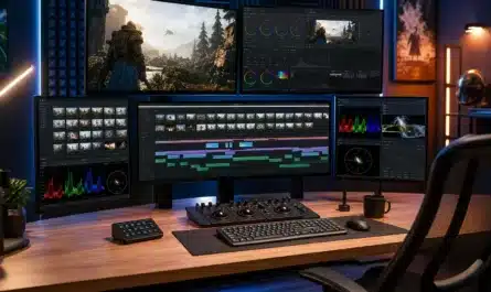 Montage de créateur de contenu gaming utilisant DaVinci Resolve