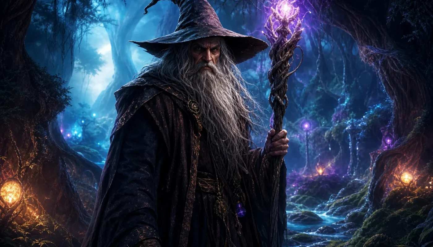 Glandalf l'Aigri personnage de Dofus dans un univers fantastique