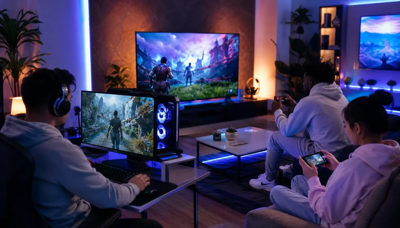 Abonnement jeu vidéo multi-supports avec consoles et PC