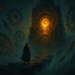 Voyageur face au portail temporel dore du Xelorium, quete C'est ton destin Dofus
