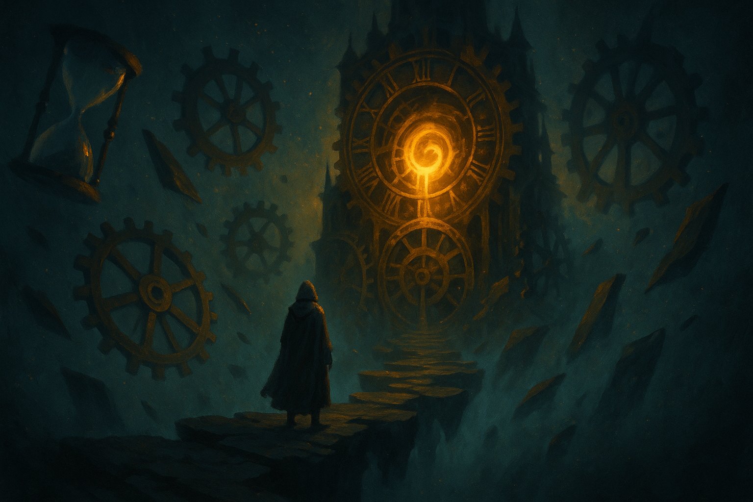 Voyageur face au portail temporel dore du Xelorium, quete C'est ton destin Dofus